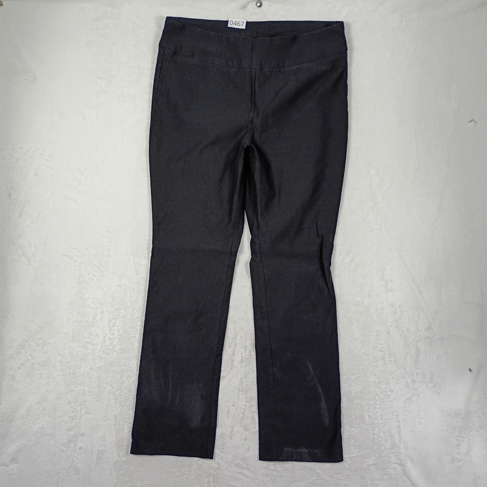 Tribal Dress Pants Womens 14 Black Stretch Straight Leg Work Wear Office Classic